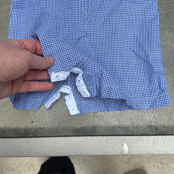 Petit Bebe blue smocked embroidered trucks onesie size 6months - Picture 4 of 4